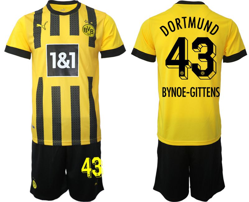 Men 2022-2023 Club Borussia Dortmund home yellow 43 Soccer Jersey